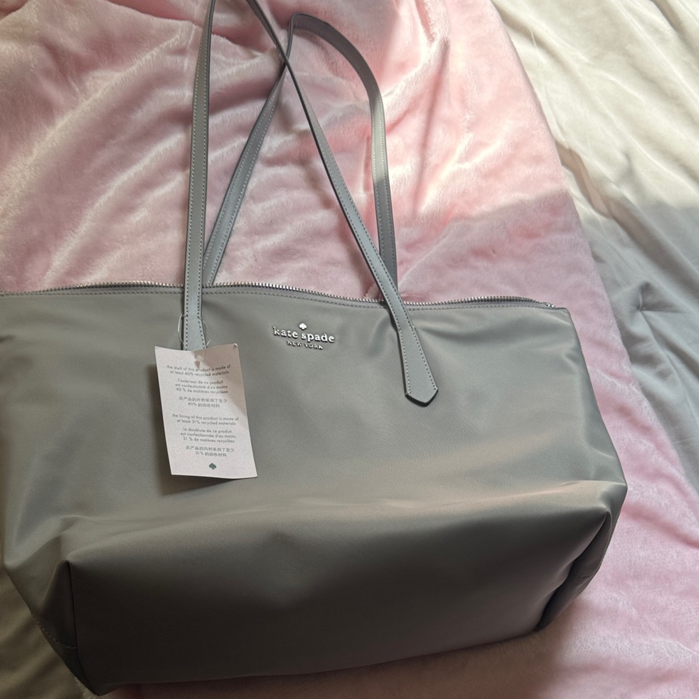 Kate Spade Light Gray Tote Bag NWT
